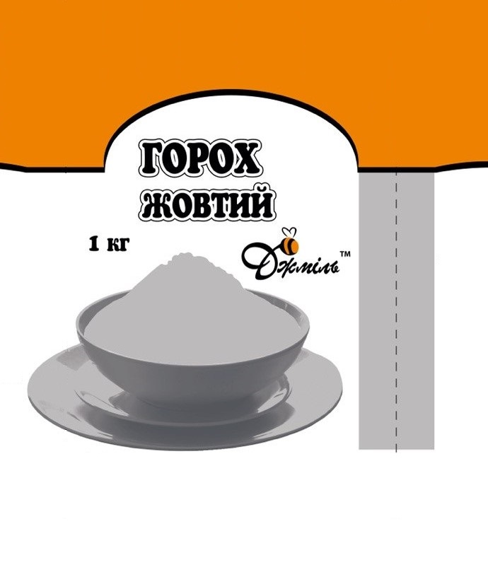 Крупа горохова жовта колота, ТМ "ДЖМІЛЬ", 1 кг
